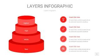 红色3D分层PPT信息图5