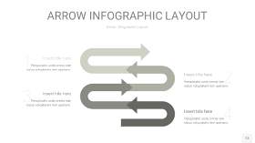灰色箭头PPT信息图表13