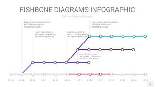 粉紫色鱼骨PPT信息图表6