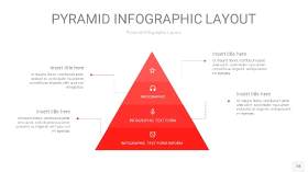 红色3D金字塔PPT信息图表18