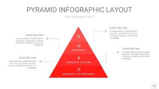 红色3D金字塔PPT信息图表18