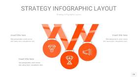 橘红色战略计划统筹PPT信息图24