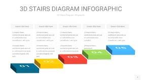 多彩3D阶梯PPT图表7