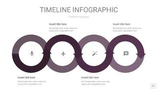 渐变紫色时间轴PPT信息图22