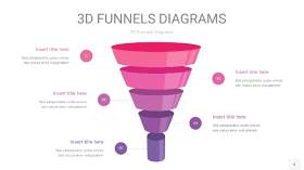 热粉色3漏斗PPT信息图表6