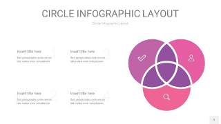 粉紫色圆形PPT信息图5