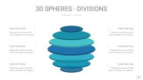 青色3D球体切割PPT信息图10