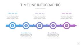 紫蓝色时间轴PPT信息图27