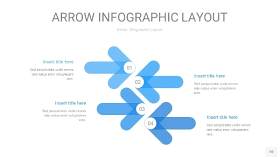 蓝色箭头PPT信息图表10