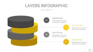 灰黄色3D分层PPT信息图6