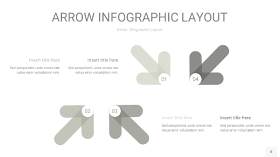 灰色箭头PPT信息图表8