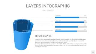 蓝色3D分层PPT信息图53