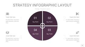 深紫色战略计划统筹PPT信息图16