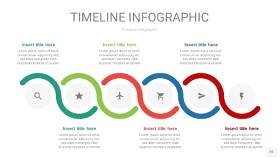 红蓝绿色时间轴PPT信息图20