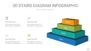 3D阶梯PPT图表21