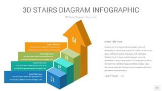 3D阶梯PPT图表23