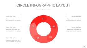 红色圆形PPT信息图14