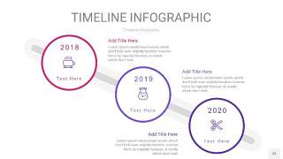 粉紫蓝色时间轴PPT信息图33