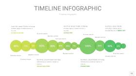 浅绿色时间轴PPT信息图26