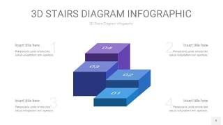 渐变紫蓝色3D阶梯PPT图表9