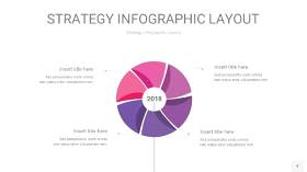 粉紫色战略计划统筹PPT信息图9