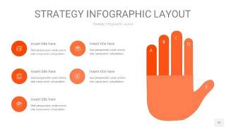 橘红色战略计划统筹PPT信息图12