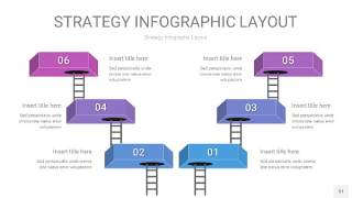 篮紫色战略计划统筹PPT信息图31