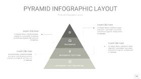 灰色3D金字塔PPT信息图表18