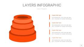 橘红色3D分层PPT信息图4