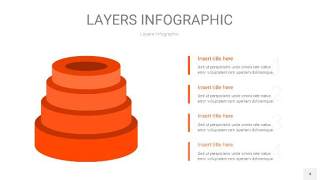 橘红色3D分层PPT信息图4