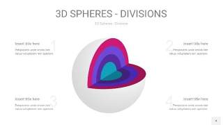 青紫色3D球体切割PPT信息图4