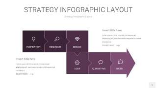 深紫色战略计划统筹PPT信息图5