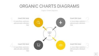 灰黄色循环PPT图表6
