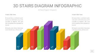 多彩3D阶梯PPT图表17
