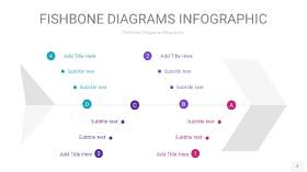 粉紫色鱼骨PPT信息图表2
