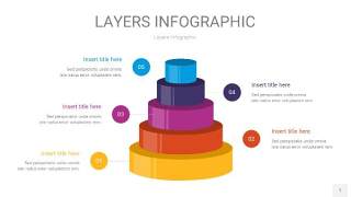 彩色3D分层PPT信息图1