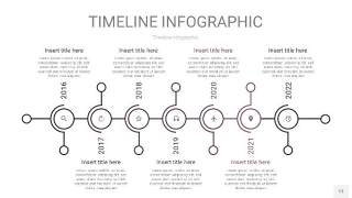 渐变紫色时间轴PPT信息图13