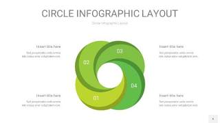 浅绿色圆形PPT信息图6
