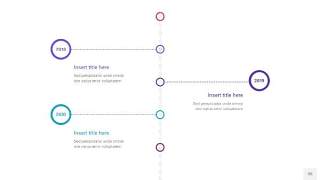粉紫蓝色时间轴PPT信息图35