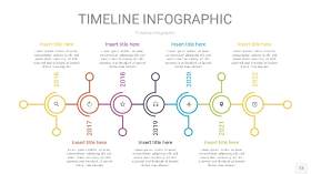 多彩时间轴PPT信息图13