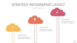 粉黄色战略计划统筹PPT信息图32