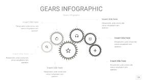 灰色齿轮PPT信息图14