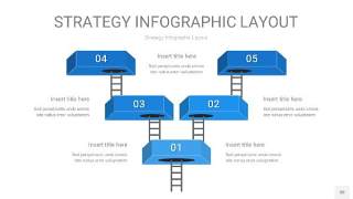 蓝色战略计划统筹PPT信息图30