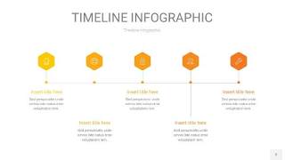 黄色时间轴PPT信息图2