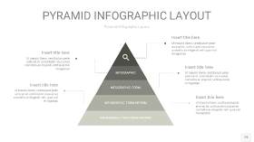 灰色3D金字塔PPT信息图表19