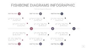 中紫色鱼骨PPT信息图表1