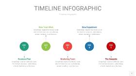 红蓝绿色时间轴PPT信息图7