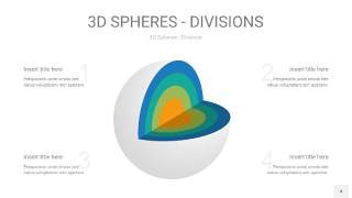 彩色3D球体切割PPT信息图4
