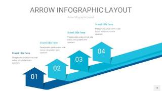 宝石蓝箭头PPT信息图表14