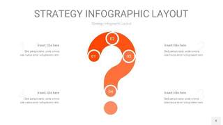 橘红色战略计划统筹PPT信息图8